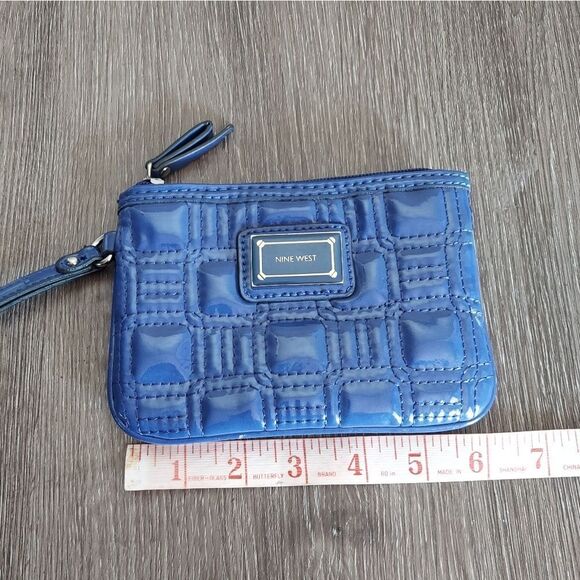 Nine West Royal Blue Quilted Wristlet - Picture 5 of 6